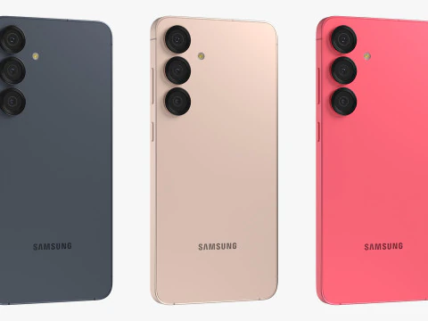 Samsung Galaxy S25 Plus All Colors 3D Model
