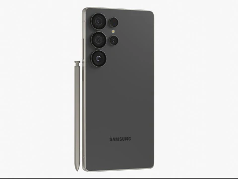 Samsung Galaxy S25 Ultra Titanium Black 3D Model