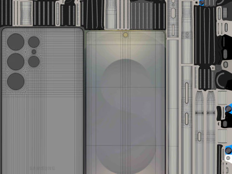 Samsung Galaxy S25 Ultra Titanium Black 3D Model