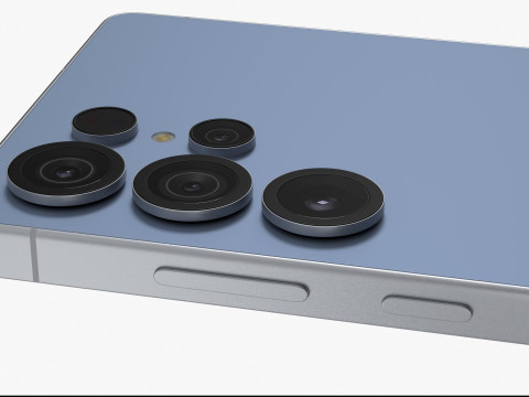 Samsung Galaxy S25 Ultra Titanium Silver Blue 3D Model