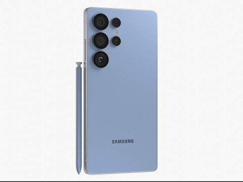 Samsung Galaxy S25 Ultra Titanium Silver Blue 3D Model