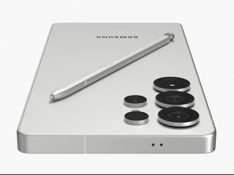 Samsung Galaxy S25 Ultra Titanium White Silver 3D Model