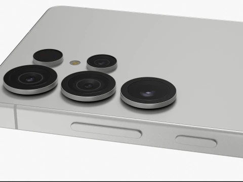 Samsung Galaxy S25 Ultra Titanium White Silver 3D Model