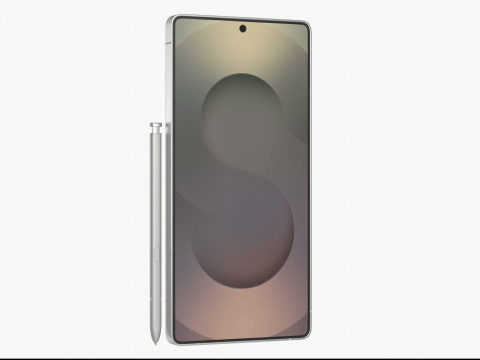 Samsung Galaxy S25 Ultra Titanium White Silver 3D Model