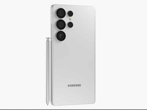 Samsung Galaxy S25 Ultra Titanium White Silver 3D Model