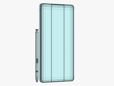 Samsung Galaxy S25 Ultra Titanium White Silver 3D Model