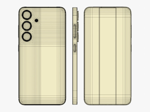 Samsung Galaxy S25 And Plus And Ultra Black 3D 模型