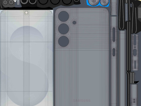Samsung Galaxy S25 And Plus And Ultra Black 3D 模型