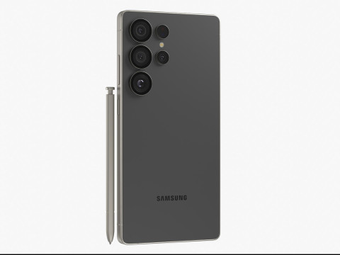 Samsung Galaxy S25 And Plus And Ultra Black 3D 模型