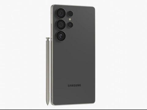 Samsung Galaxy S25 And Plus And Ultra Black 3D Model