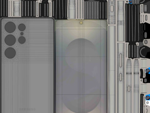 Samsung Galaxy S25 And Plus And Ultra Black 3D Model