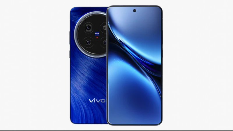 Vivo X200 Pro Blue 3D Model .c4d .max .obj .3ds .fbx .stl .blend