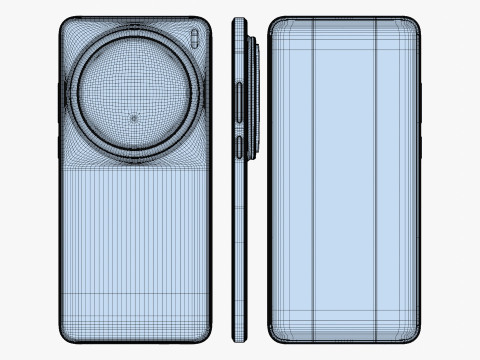 Vivo X200 Pro Blue 3D-Modell