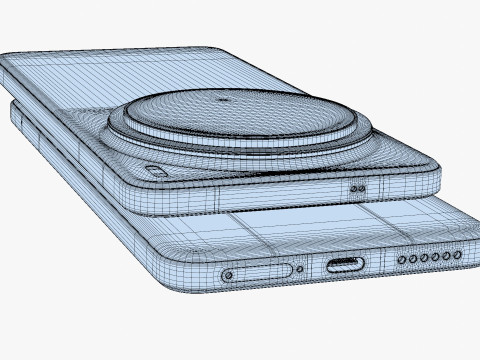 Vivo X200 Pro Blue 3D-Modell