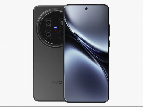 Vivo X200 Pro 黑色 3D 模型
