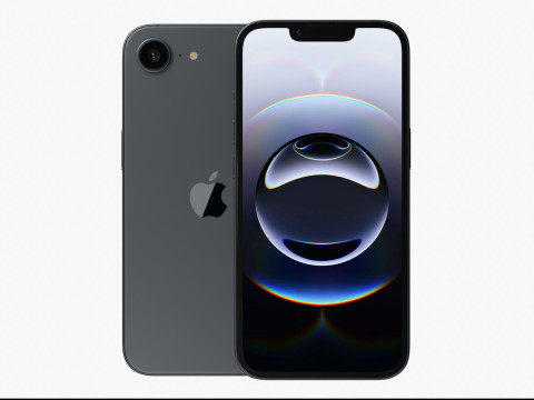 Apple iPhone 16E Black 3D Model
