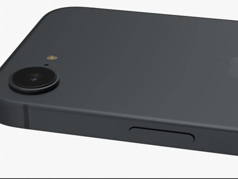 Apple iPhone 16E Black 3D Model