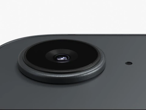Apple iPhone 16E Black 3D Model