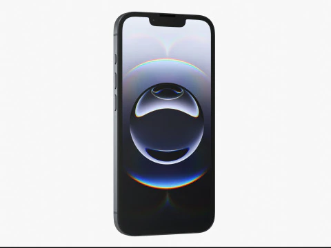 Apple iPhone 16E Black 3D Model