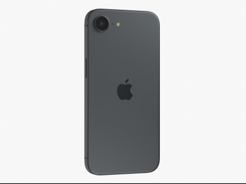 Apple iPhone 16E Black 3D Модель