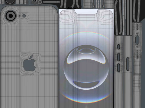 Apple iPhone 16E Black 3D Model