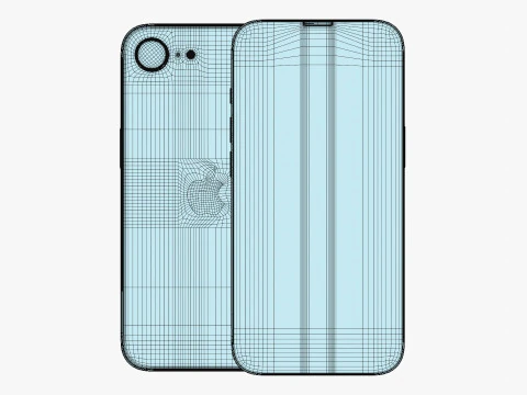 Apple iPhone 16E Black 3D Model