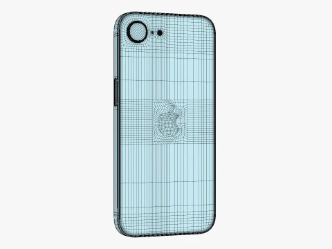 Apple iPhone 16E Black 3D Model
