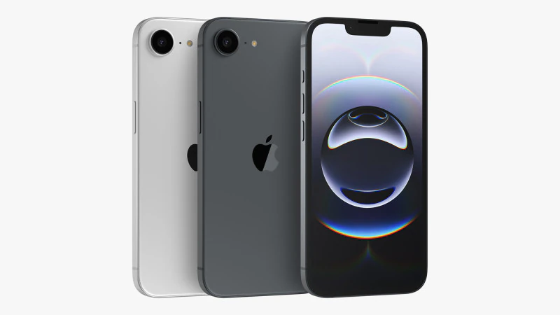 Apple iPhone 16E All Colors 3D Model .c4d .max .obj .3ds .fbx .stl .blend