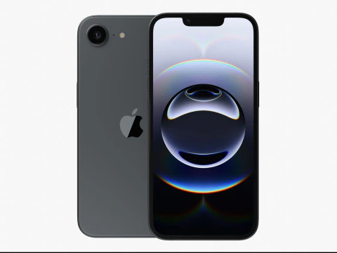 Apple iPhone 16E All Colors 3D Model