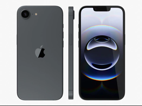 Apple iPhone 16E All Colors 3D Model