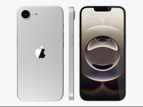 Apple iPhone 16E All Colors 3D Model