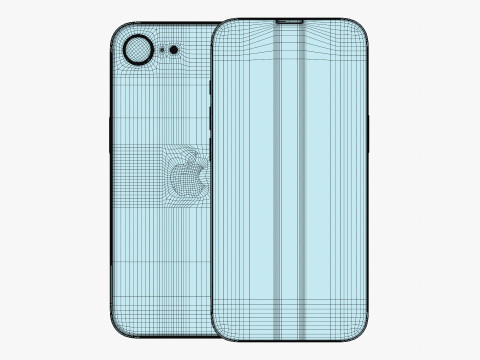 Apple iPhone 16E All Colors Modelo 3D