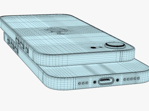 Apple iPhone 16E All Colors 3D Model