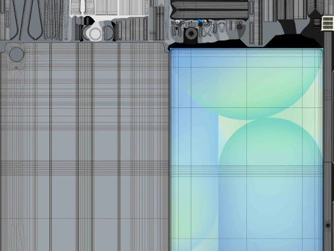Samsung Galaxy Tab S10 FE Grey 3D Model
