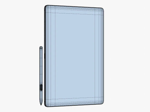 Samsung Galaxy Tab S10 FE Grey 3D Model