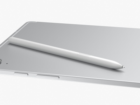 Samsung Galaxy Tab S10 FE Silver 3D Model