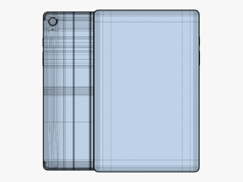 Samsung Galaxy Tab S10 FE Silver 3D Model