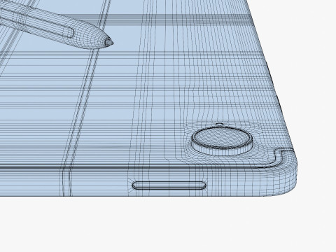 Samsung Galaxy Tab S10 FE Silver 3D Model