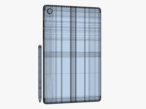 Samsung Galaxy Tab S10 FE Silver 3D Model