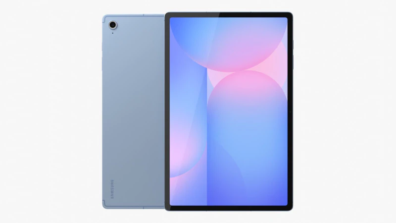 Samsung Galaxy Tab S10 FE Plus Blu Modello 3D .c4d .max .obj .3ds .fbx .stl .blend