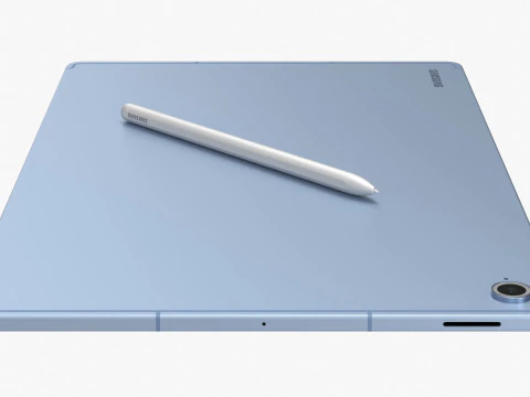 Samsung Galaxy Tab S10 FE Plus Blu Modello 3D