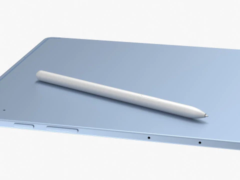 Samsung Galaxy Tab S10 FE Plus Blu Modello 3D