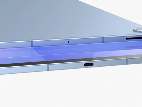 Samsung Galaxy Tab S10 FE Plus Blu Modello 3D