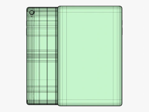 Samsung Galaxy Tab S10 FE Plus Blu Modello 3D