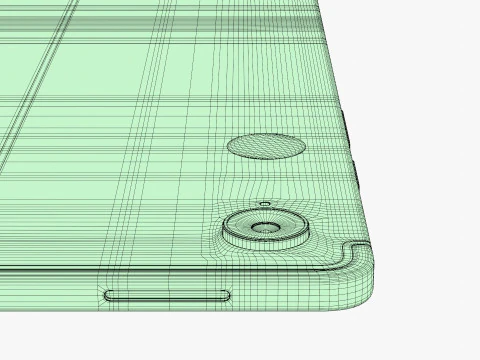 Samsung Galaxy Tab S10 FE Plus Blu Modello 3D