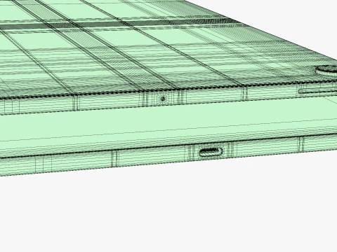 Samsung Galaxy Tab S10 FE Plus Blu Modello 3D