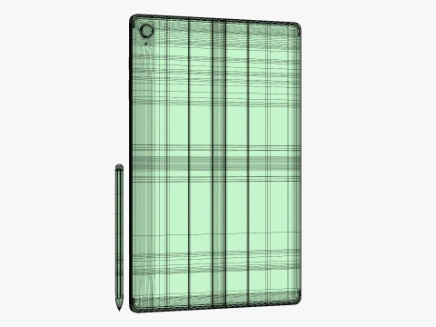 Samsung Galaxy Tab S10 FE Plus Blu Modello 3D