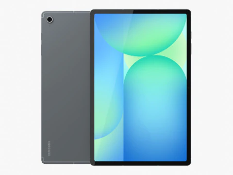 Samsung Galaxy Tab S10 FE Plus Grau 3D Modell