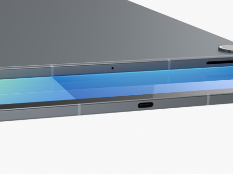 Samsung Galaxy Tab S10 FE Plus Grey Modèle 3D