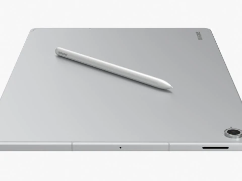 Samsung Galaxy Tab S10 FE Plus Silver 3D Model